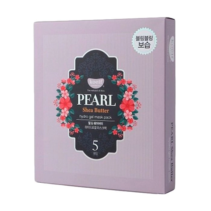 PETITFEE & KOELF Гідрогелева маска для обличчя з перлами Pearl & Shea Butter Mask, 5 шт - фото N1