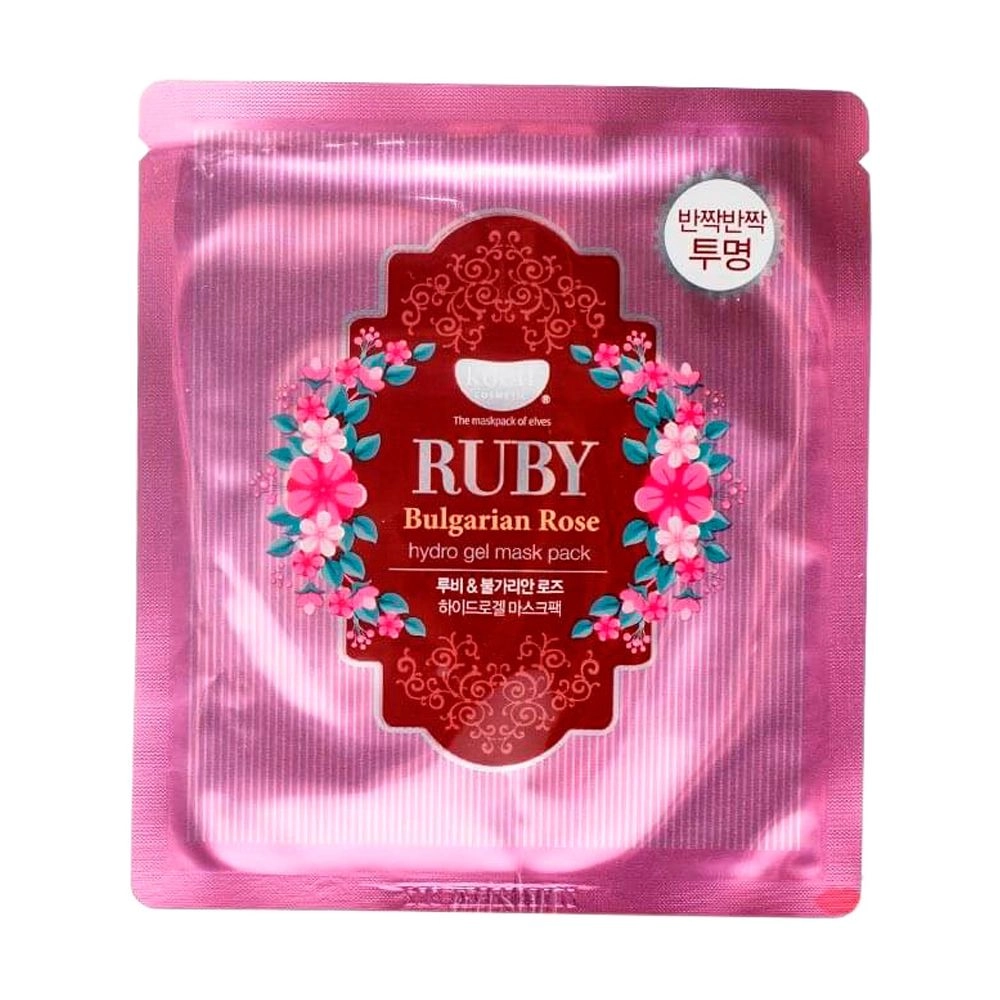 PETITFEE & KOELF Гідрогелева маска для обличчя Ruby & Bulgarian Rose Hydro Gel Mask з рубіном, 1 шт - фото N1