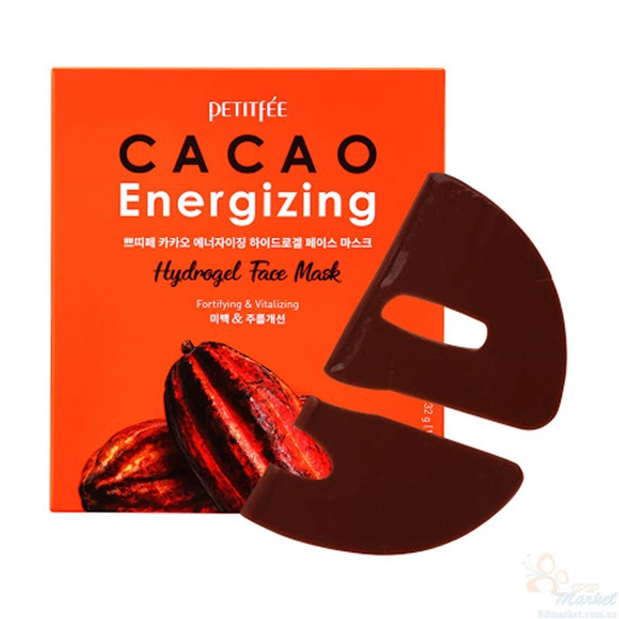 PETITFEE & KOELF Гідрогелева маска для обличчя Petitfee Energizing Hydrogel Face Mask тонізувальна, з екстрактом какао, 32 г - фото N2