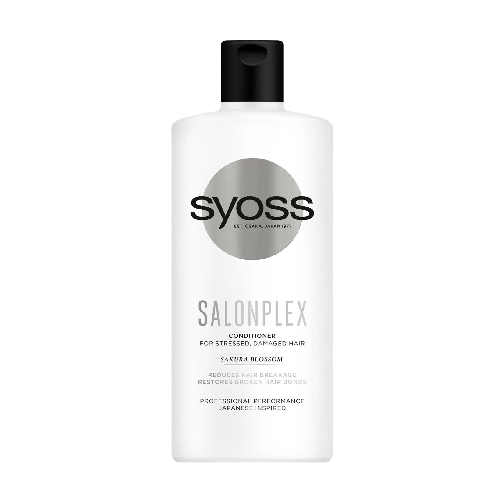 SYOSS Бальзам Salon Plex Conditioner для виснаженого та пошкодженого волосся, з квіткою сакури, 440 мл - фото N1