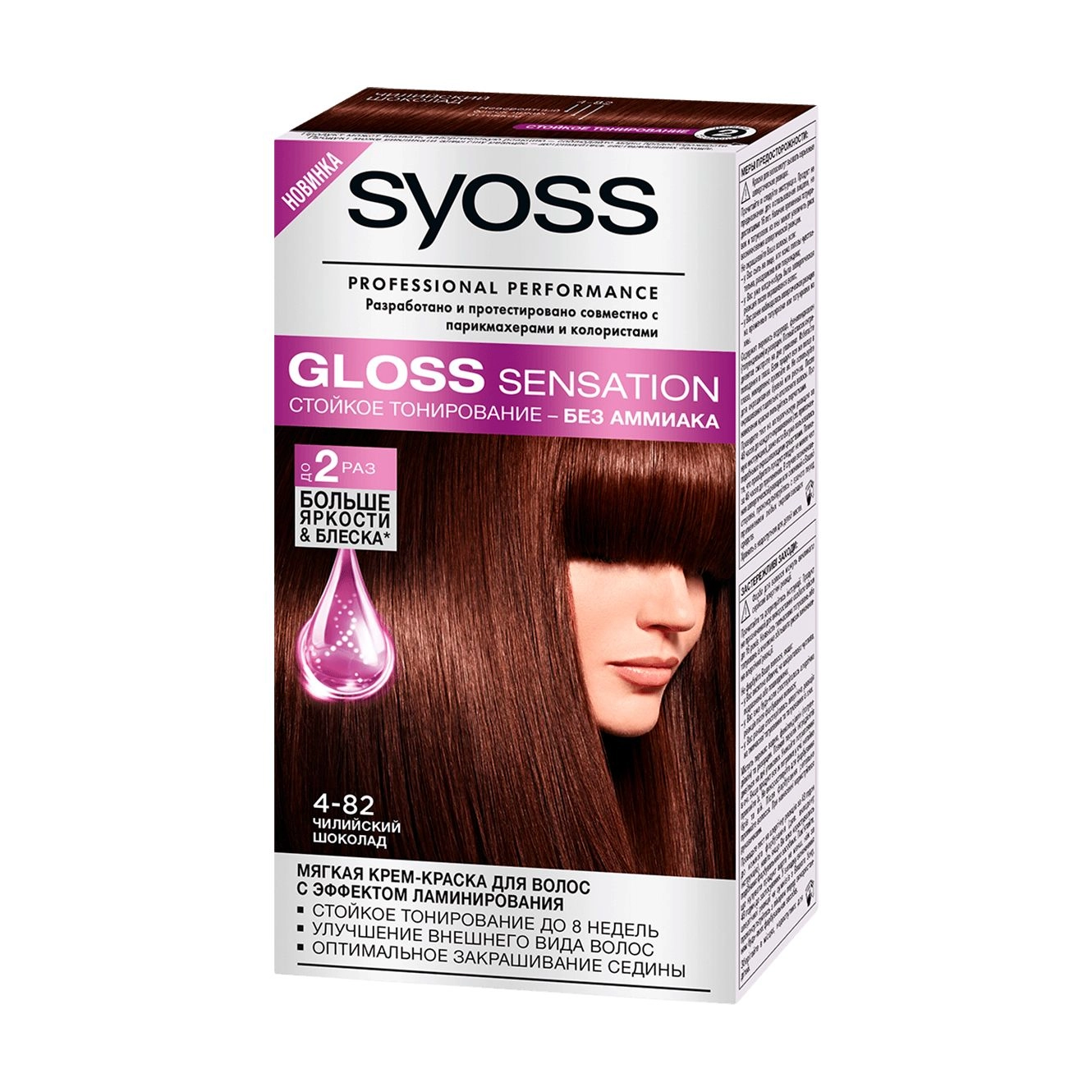 сьосс глосс сенсэйшн Syoss Gloss Sensation Крем-краска для волос Белый шоколад тон 10-51