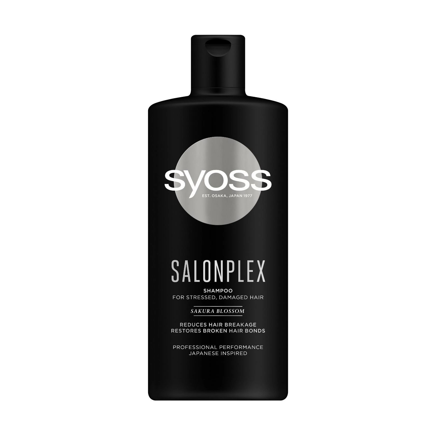 SYOSS Шампунь Salonplex для виснаженого та пошкодженого волосся, з квіткою сакури, 440 мл - фото N1