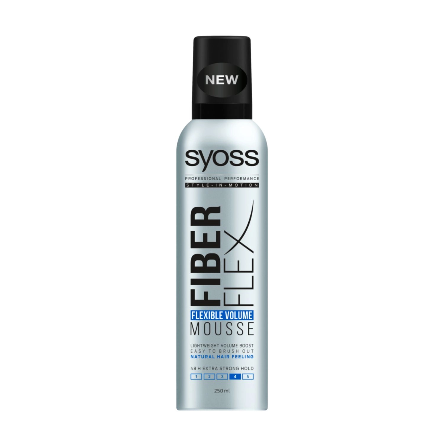 SYOSS Мусс для волос Fiber Flex Flexible Volume Mousse фиксация 4 (экстрасильная), 250 мл - фото N1