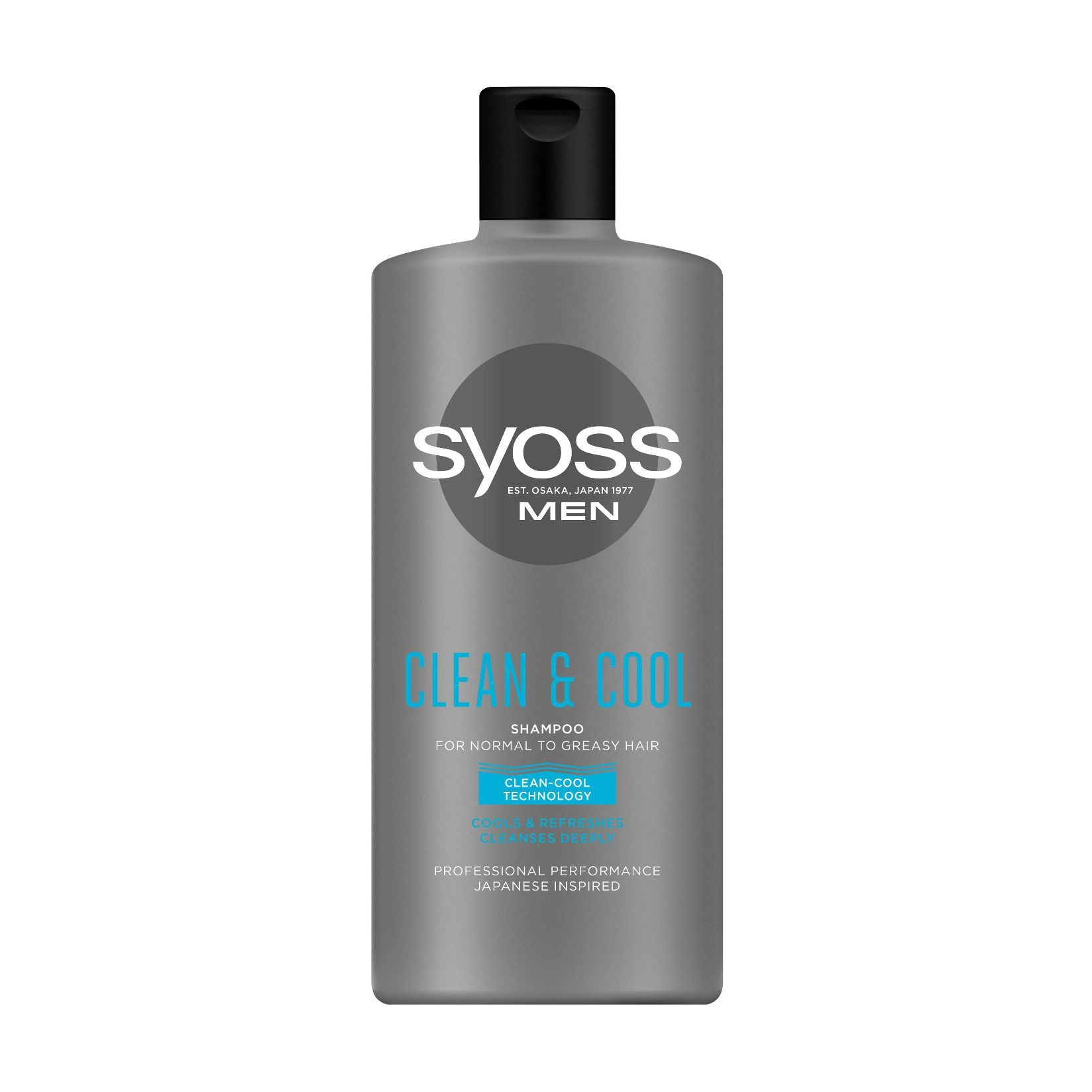 SYOSS Чоловічий шампунь Men Clean & Cool Shampoo для нормального та жирного волосся, з ментолом, 440 мл - фото N1