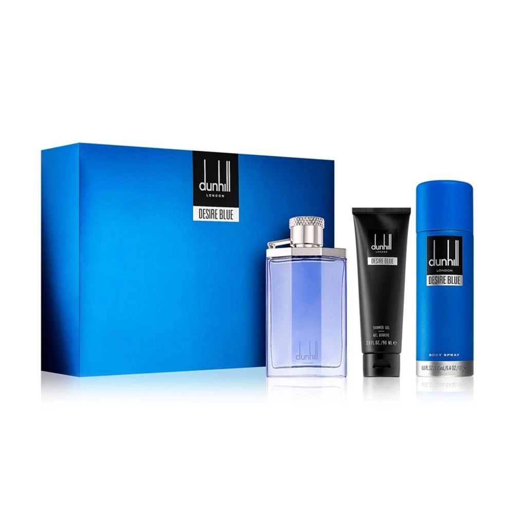 Alfred Dunhill Парфюмированный набор мужской Desire Blue (туалетная вода, 100 мл + спрей для тела, 195 мл + гель для душа, 90 мл) - фото N1