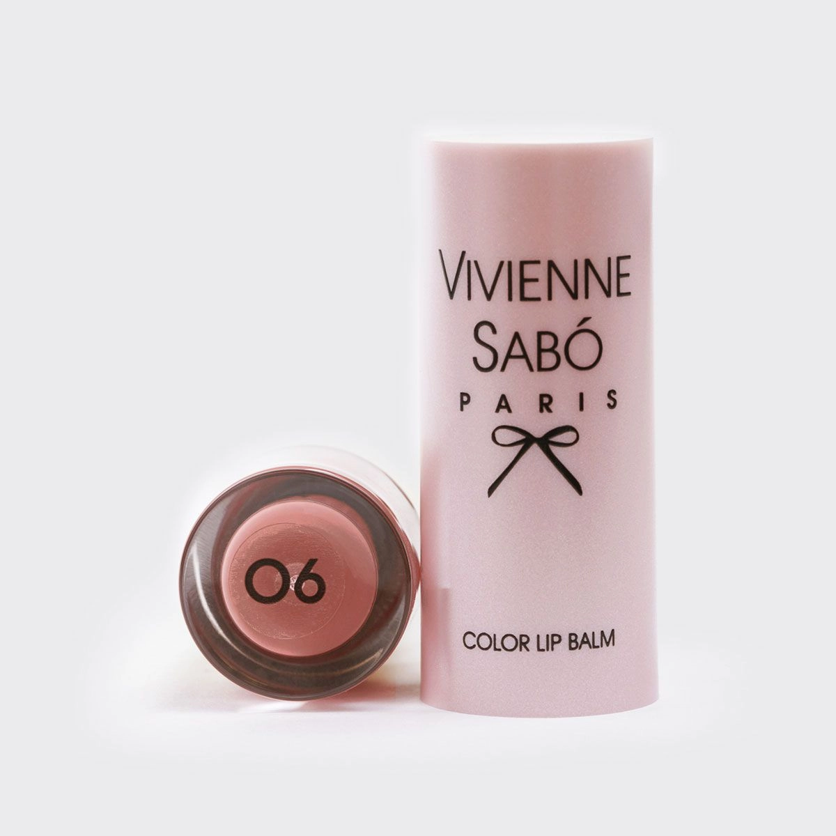 Vivienne Sabo Помада-бальзам для губ Baume A Levres Color Lip Balm 06 Бежево-рожевий, 4 г - фото N5