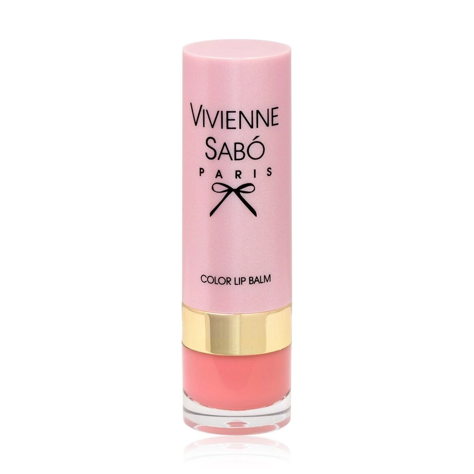 Vivienne Sabo Помада-бальзам для губ Baume A Levres Color Lip Balm 02 Персиковий, 4 г - фото N1