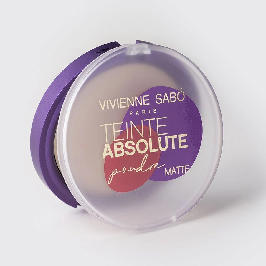 Vivienne Sabo Компактная пудра для лица Teinte Absolute матирующая 02 Светло-бежевый, 6 г - фото N5