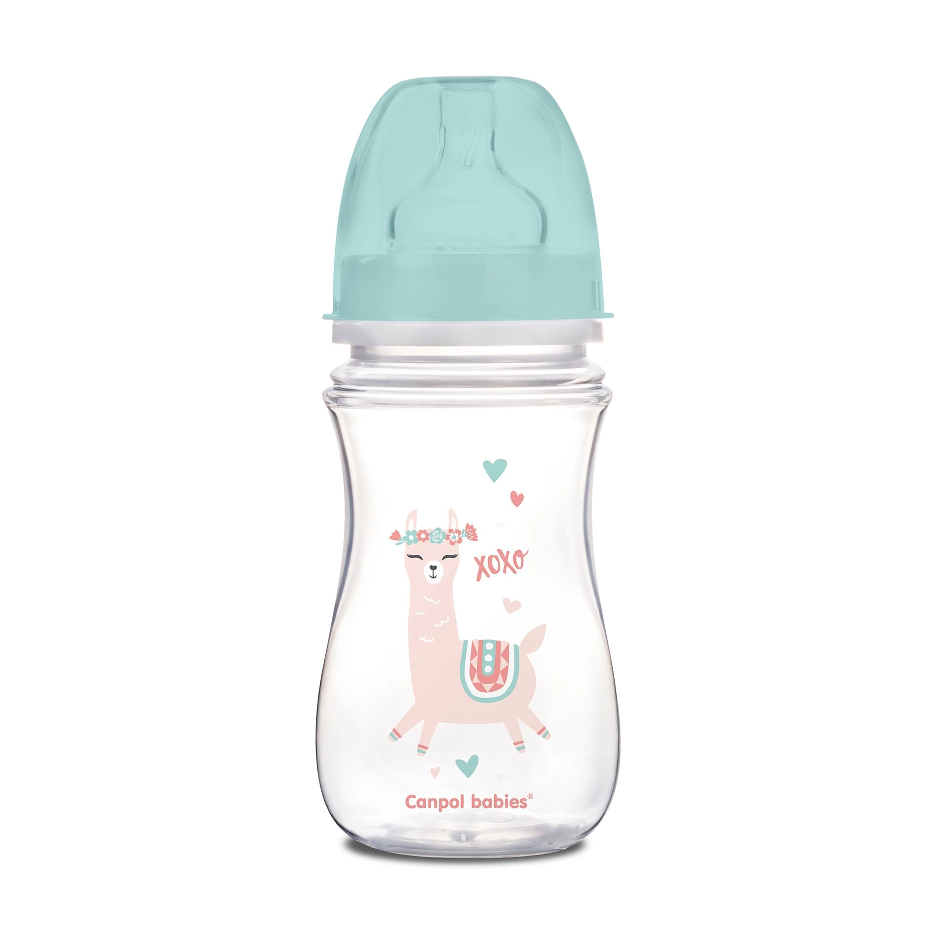 Canpol Babies Бутылка EasyStart-Toys с широким горлышком, антиколиковая, зеленый кузнечик, 240 мл - фото N1