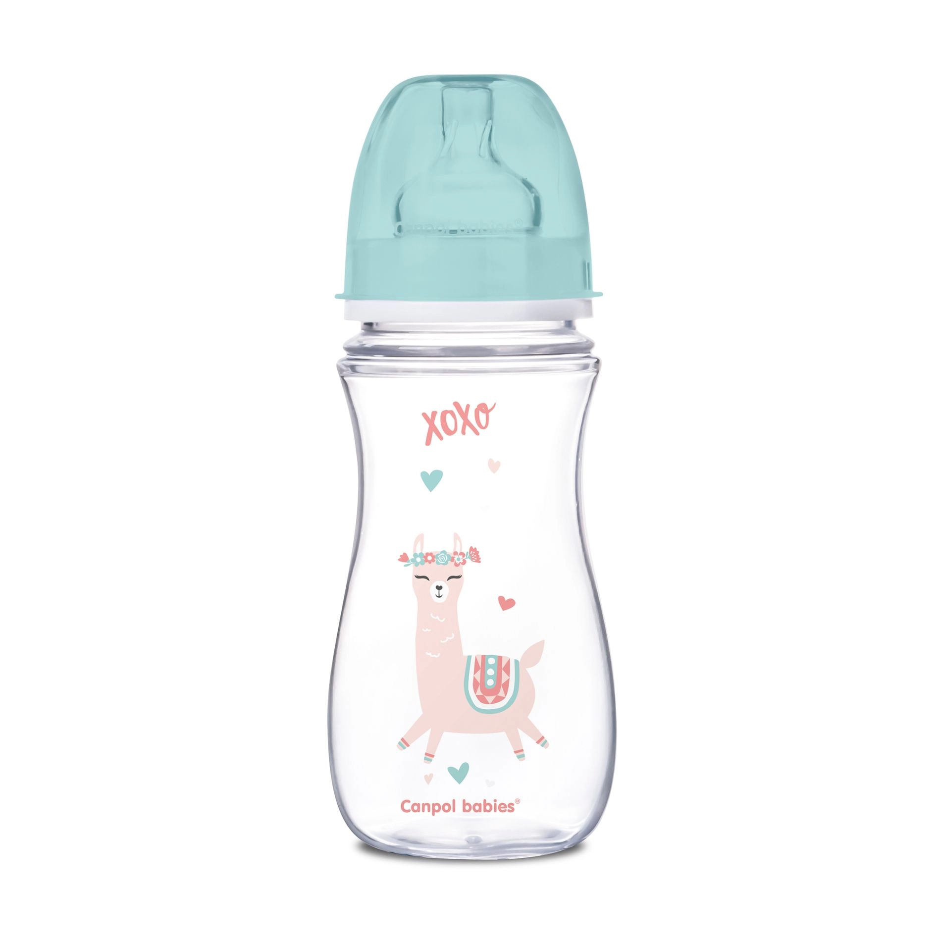 Canpol Babies Бутылка EasyStart-Toys с широким горлышком, антиколиковая, зеленый кузнечик, 300 мл - фото N1