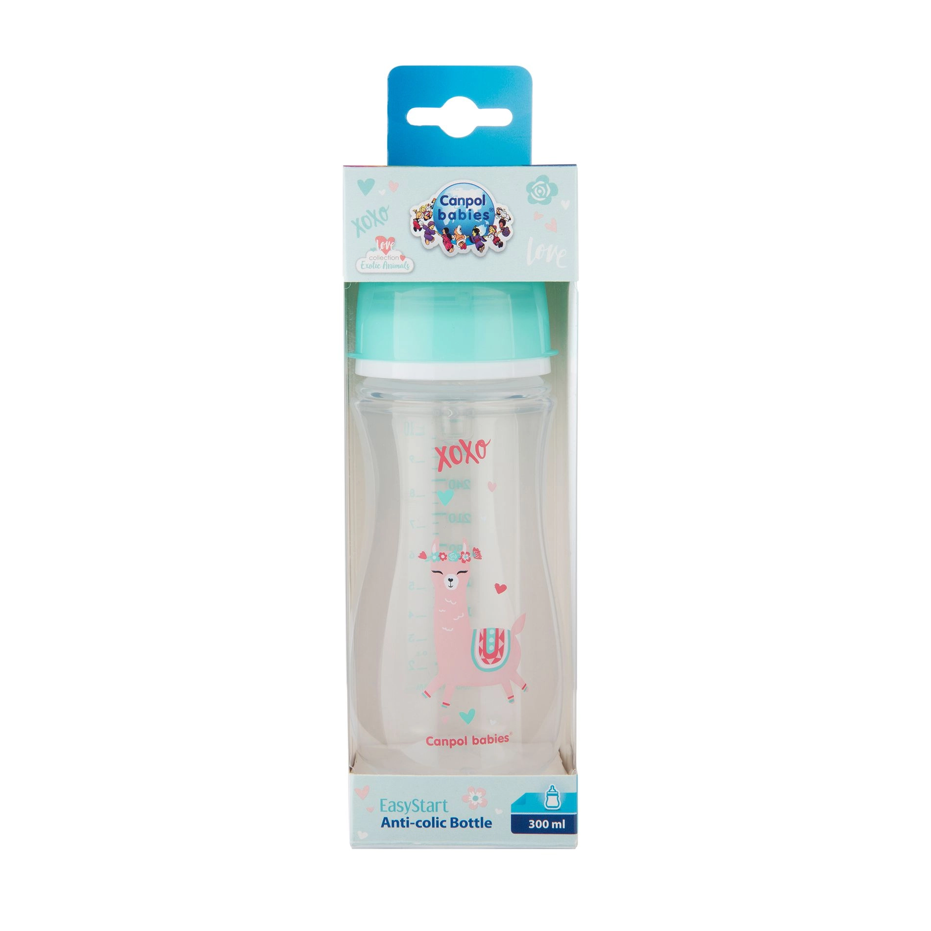 Canpol Babies Бутылка EasyStart-Toys с широким горлышком, антиколиковая, зеленый кузнечик, 300 мл - фото N3