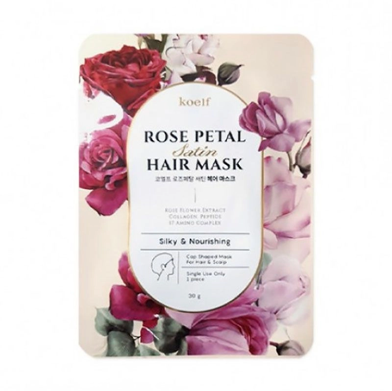 PETITFEE & KOELF Живильна маска-шапочка для волосся Rose Petal Satin Hair Mask, 30 г - фото N1