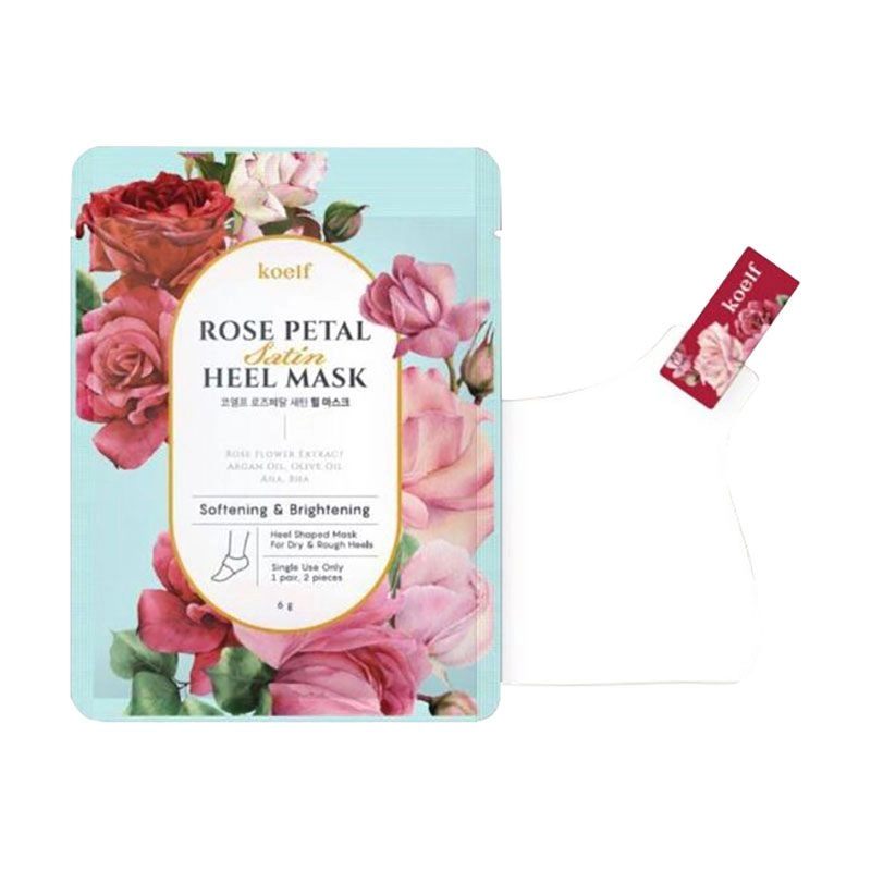 PETITFEE & KOELF Пом'якшувальна маска для п'ят Rose Petal Satin Heel Mask, 6 г - фото N2