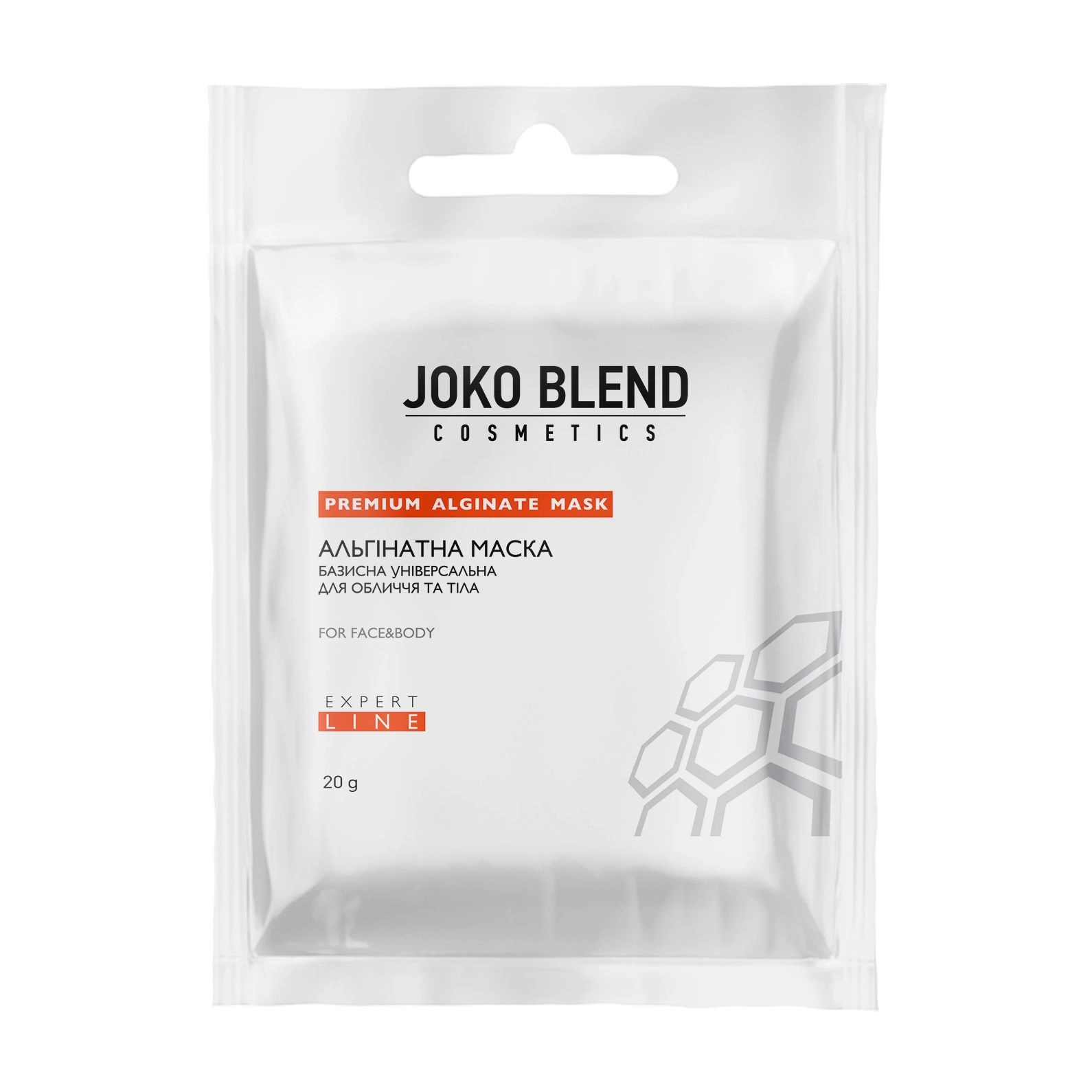 Joko Blend Альгинатная маска базисная универсальная для лица и тела, 20 г - фото N1