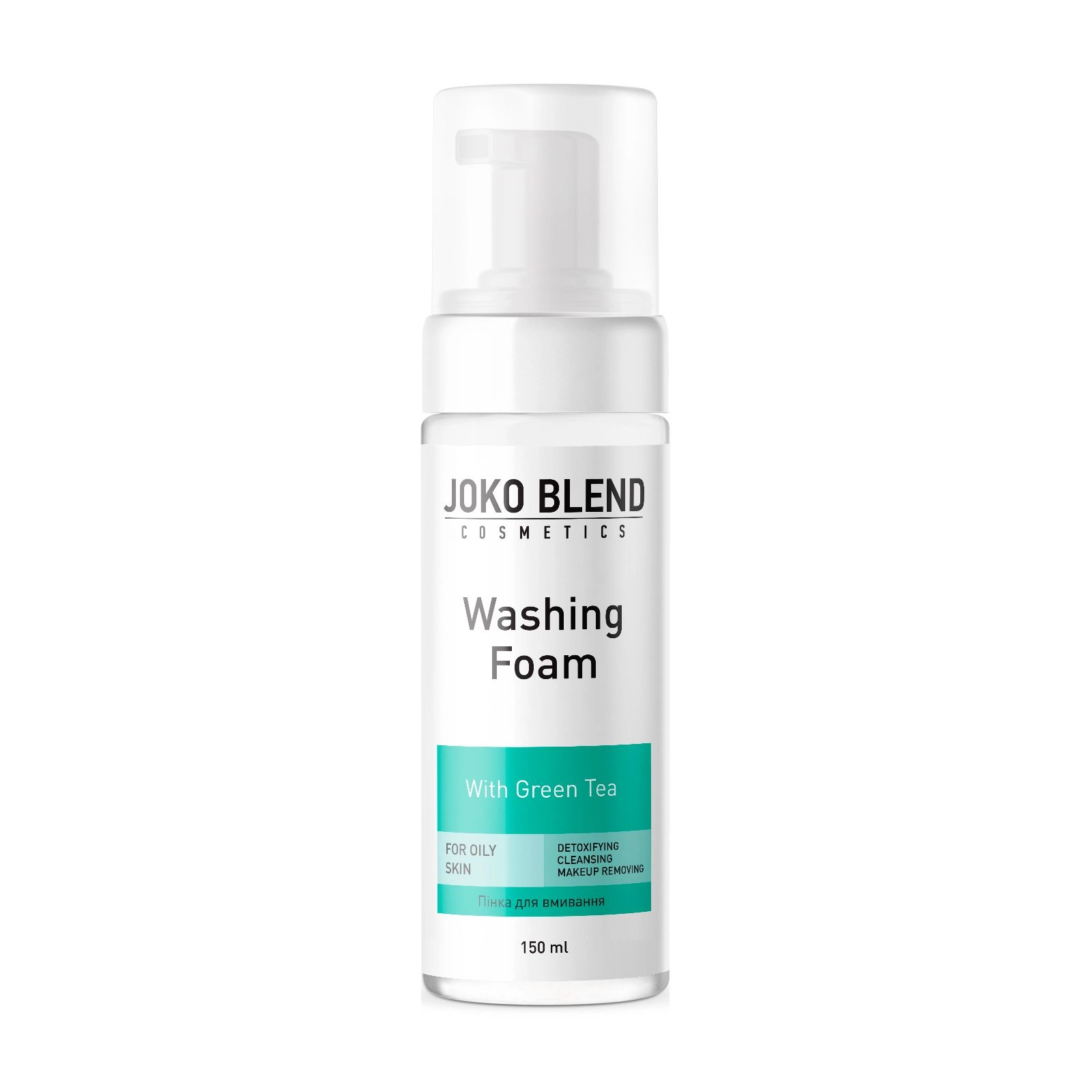 Joko Blend Пінка для вмивання для жирної шкіри обличчя, із зеленим чаєм, 150 мл - фото N1