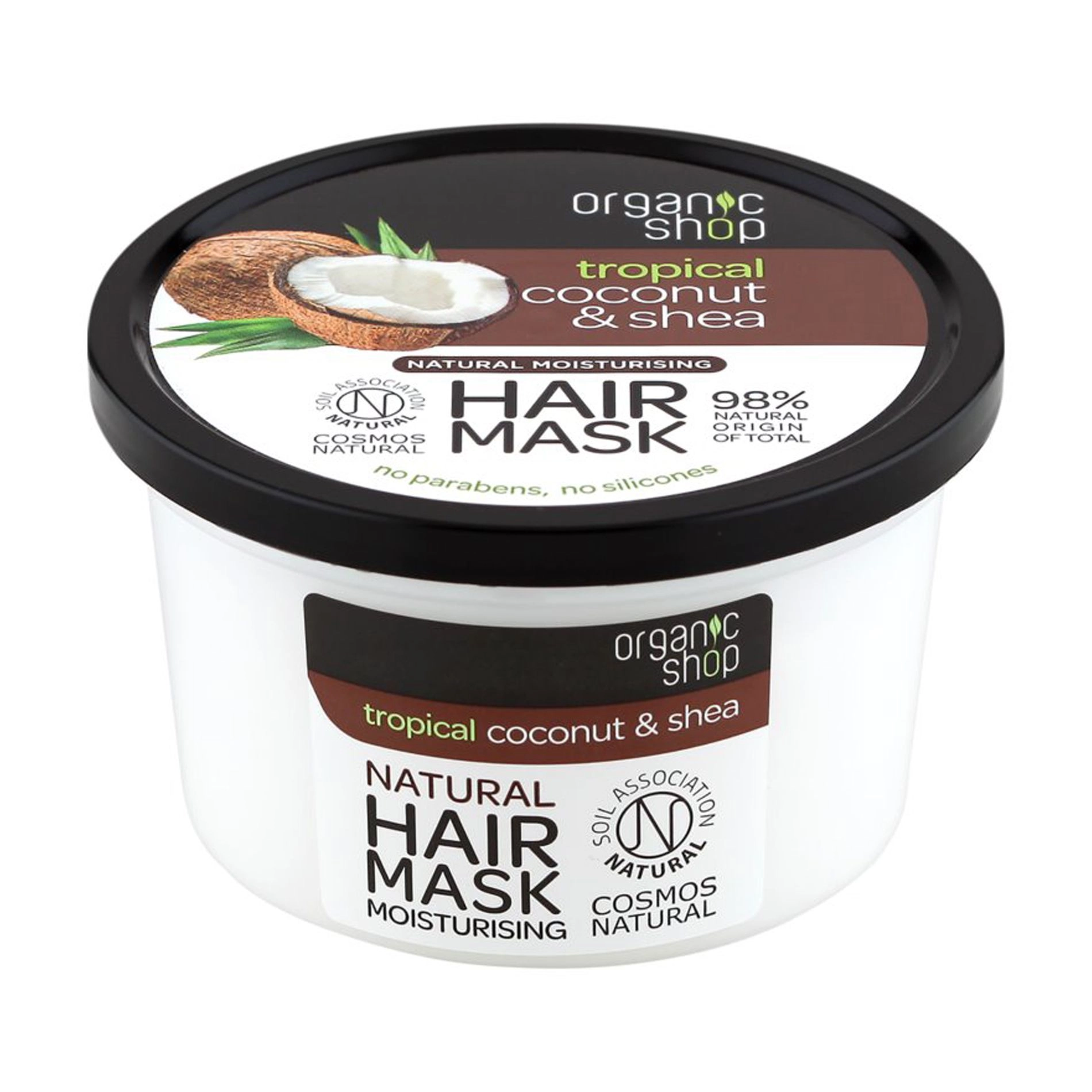 Organic Shop Маска для волос Tropical Coconut & Shea Moisturising Hair Mask, 250 мл - фото N1