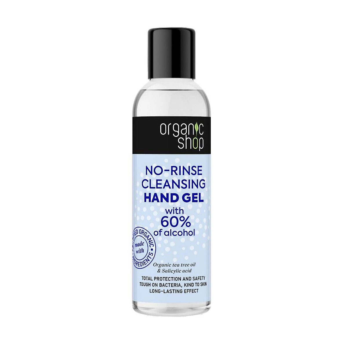 Organic Shop Антисептичний незмивний гель для рук No-Rinse Cleansing Hand Gel, 200 мл - фото N1