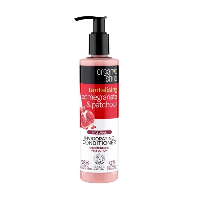 Освежающий бальзам для волос с гранатом и пачули - Organic Shop Natural Pomegranate & Patchouli Energising Conditioner, 280 мл - фото N1