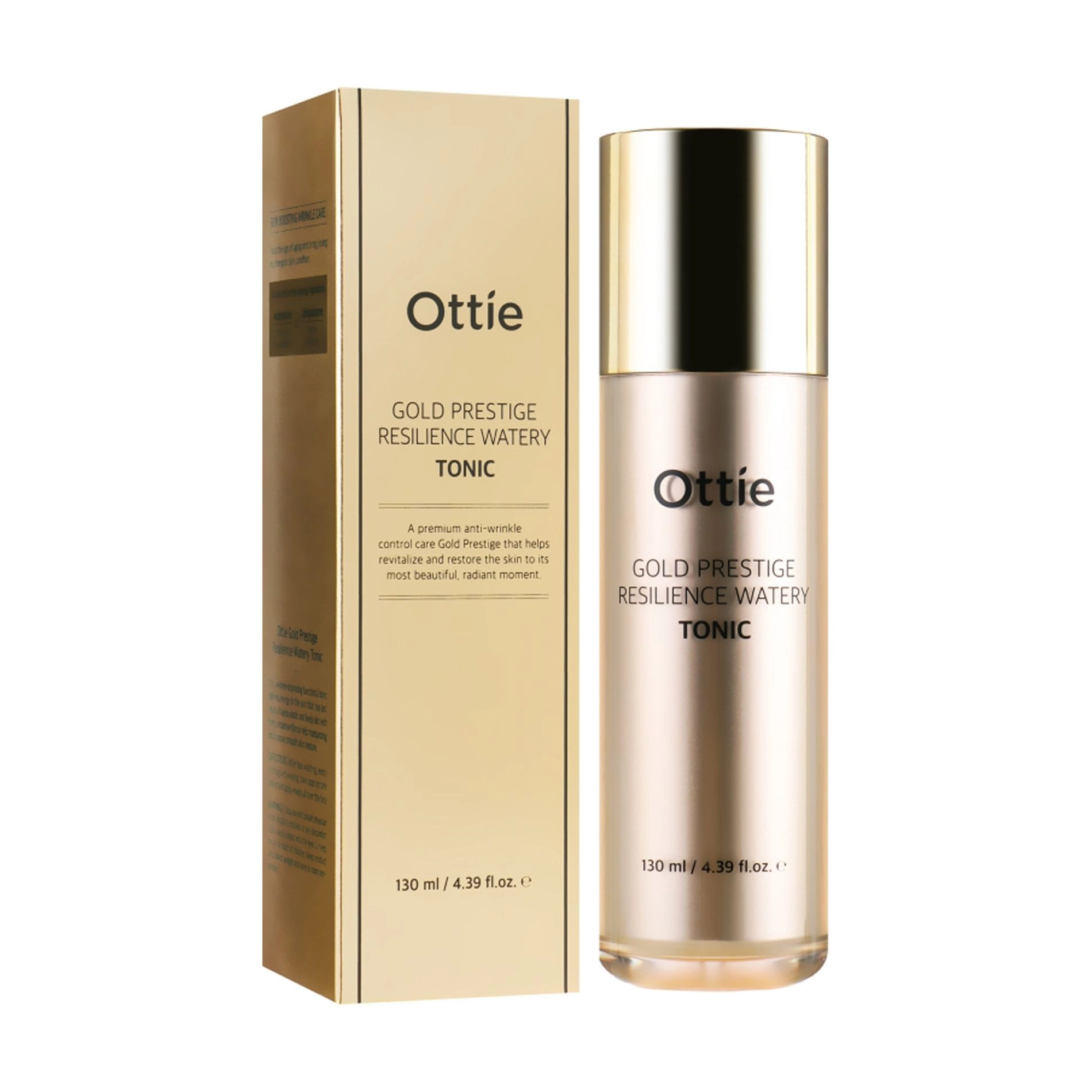 Ottie Тоник для упругости кожи лица Gold Prestige Resilience Watery Tonic, 130 мл - фото N1