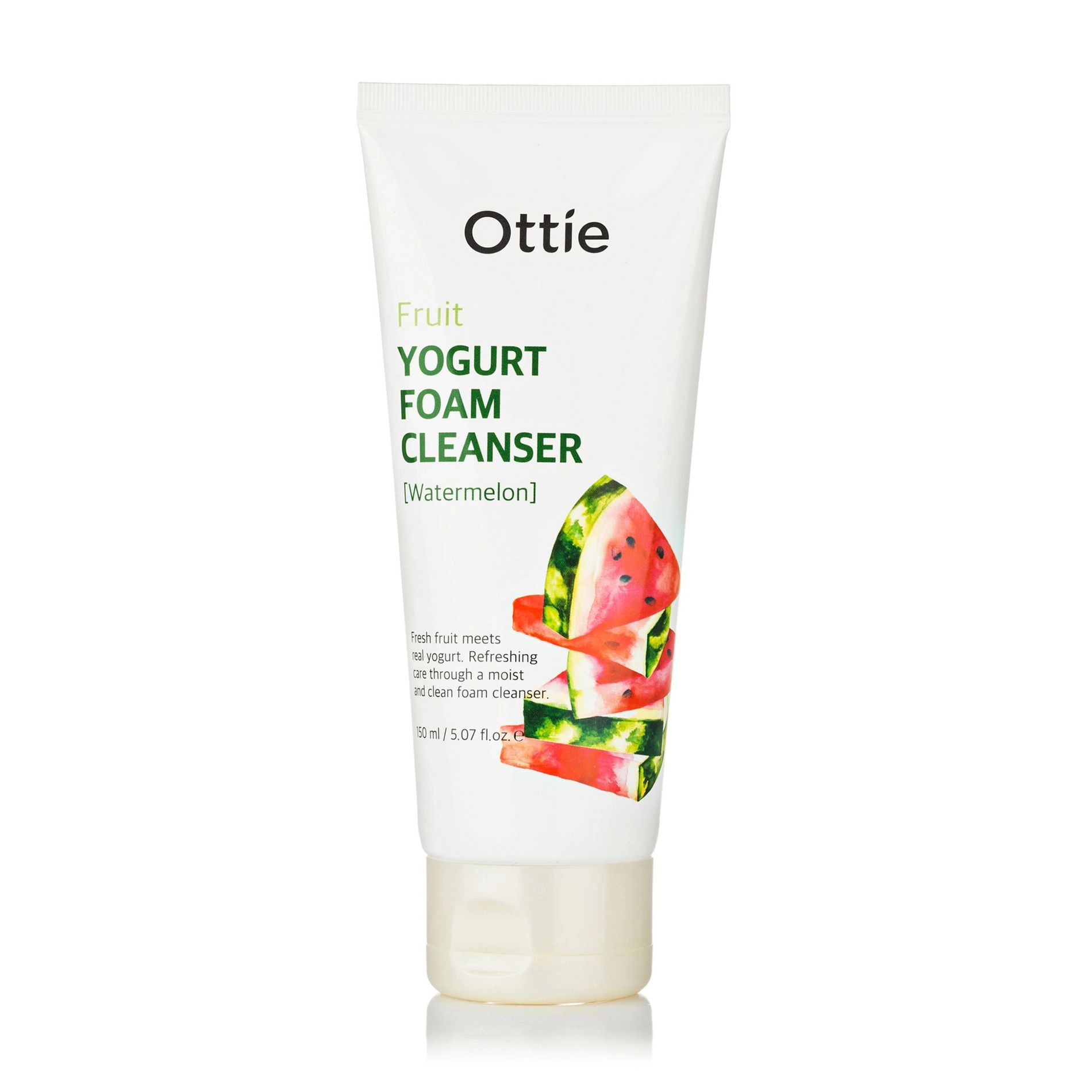 Ottie Пінка для вмивання обличчя Fruit Yogurt Foam Cleanser (Watermelon) Фруктово-йогуртна, 150 мл - фото N1