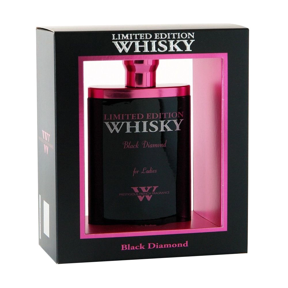 Парфумована вода жіноча - Evaflor Whisky Black Diamond Limited Edition, 90 мл - фото N1