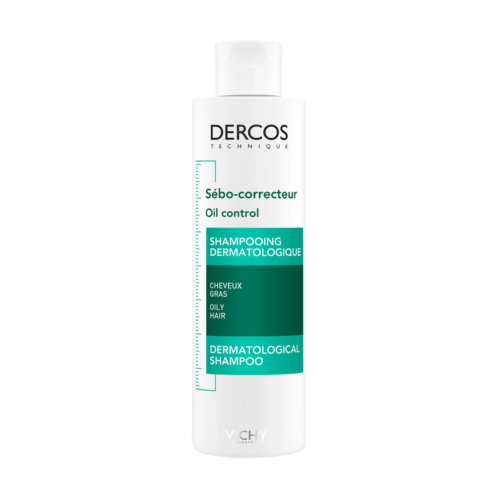 Vichy Себорегулювальний шампунь-догляд Dercos Oil Control Treatment Shampoo для жирного волосся, 200 мл - фото N1