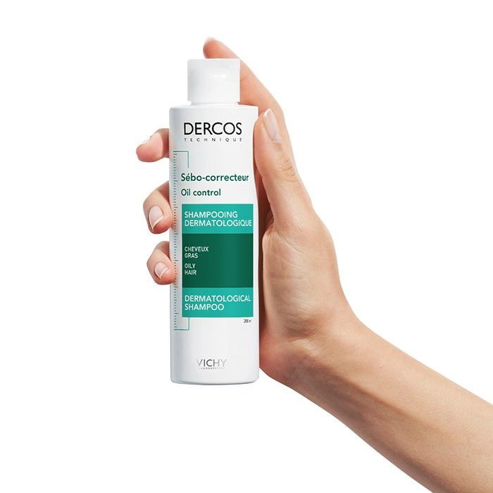 Vichy Себорегулирующий шампунь-уход Dercos Oil Control Treatment Shampoo для жирных волос, 200 мл - фото N4