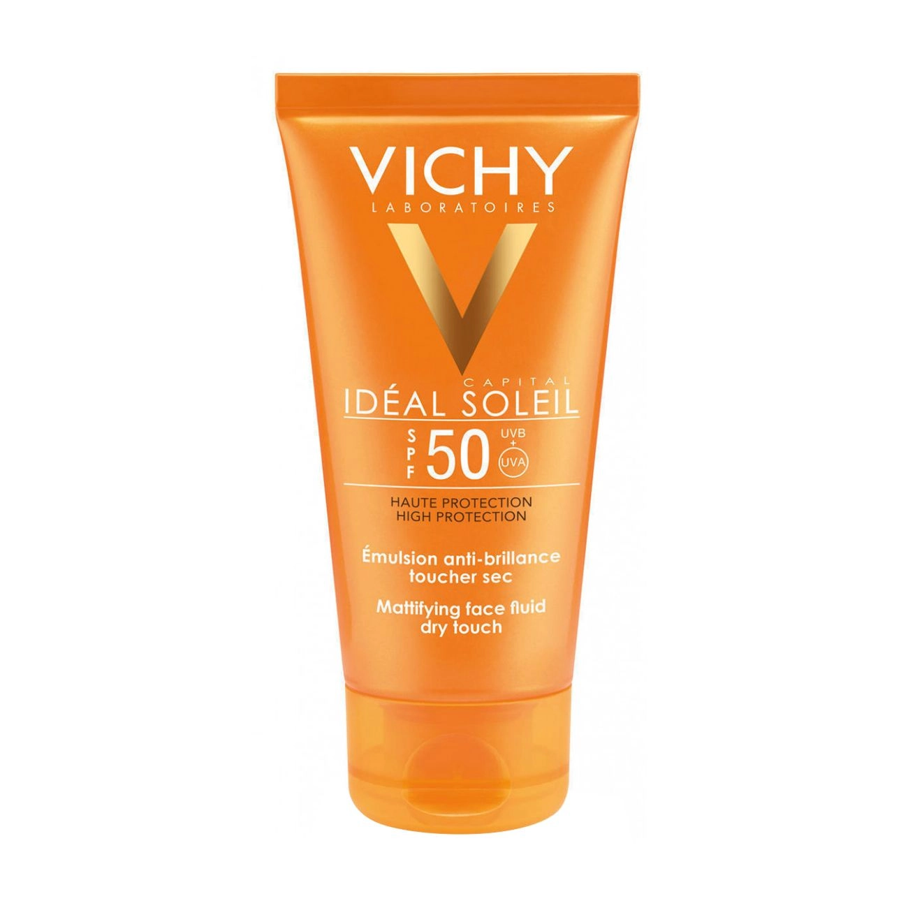 Vichy Сонцезахисна матувальна емульсія для обличчя Capital Soleil Dry Touch Face Fluid SPF 50, 50 мл - фото N1