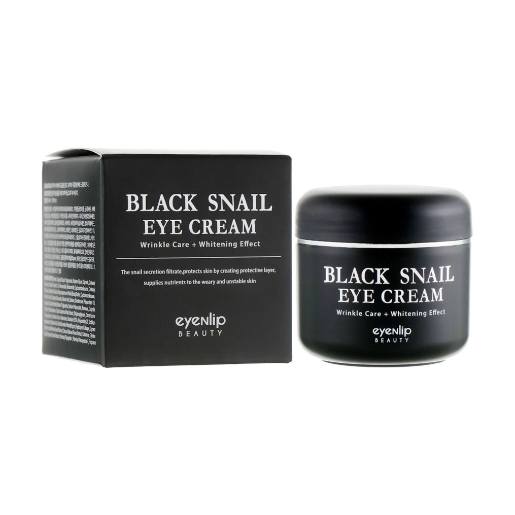 Крем для кожи вокруг глаз с муцином черной улитки - Eyenlip Black Snail Eye Cream, 50 мл - фото N2