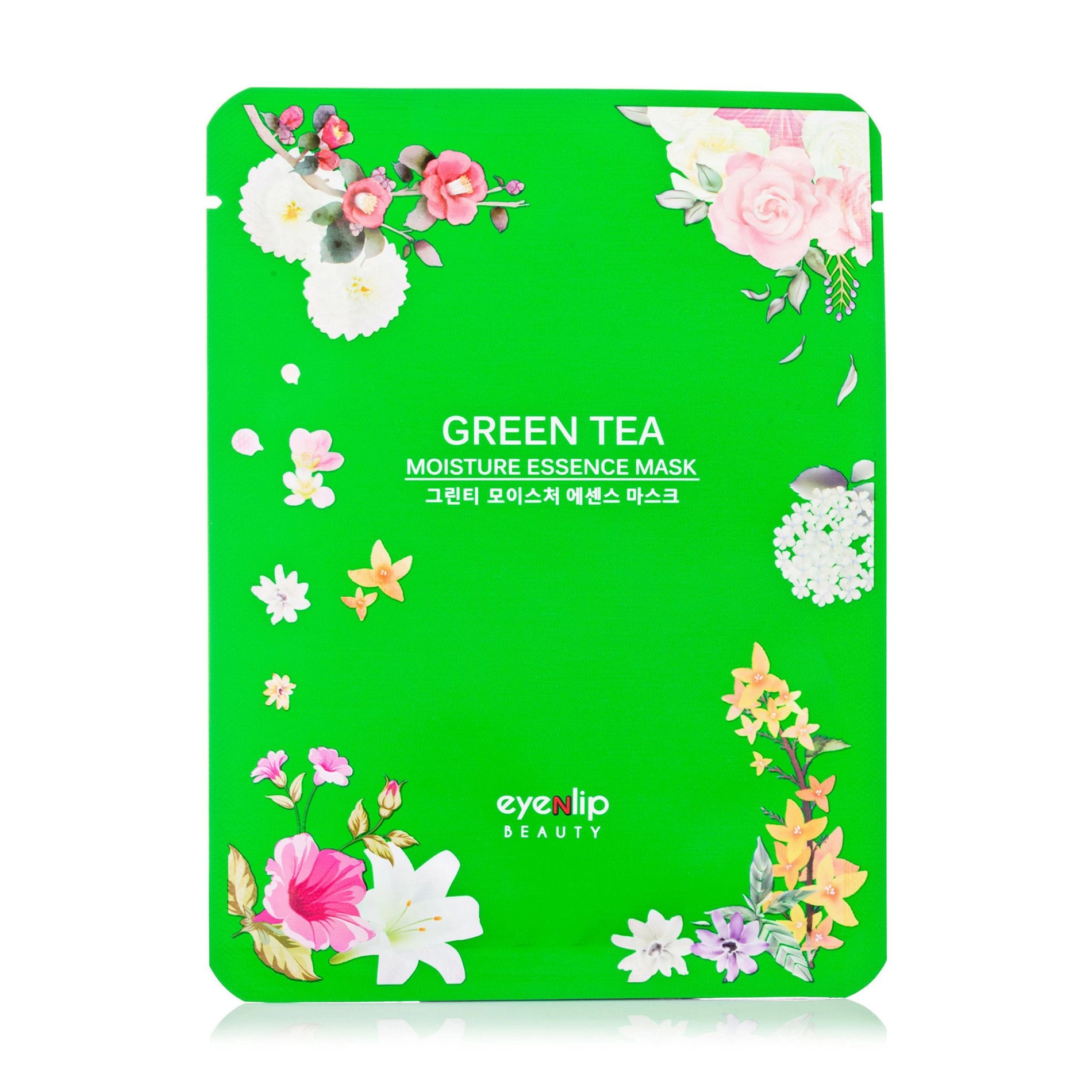 Eyenlip Тканевая маска для лица Moisture Essence Mask Green Tea увлажняющая, 25 мл - фото N1