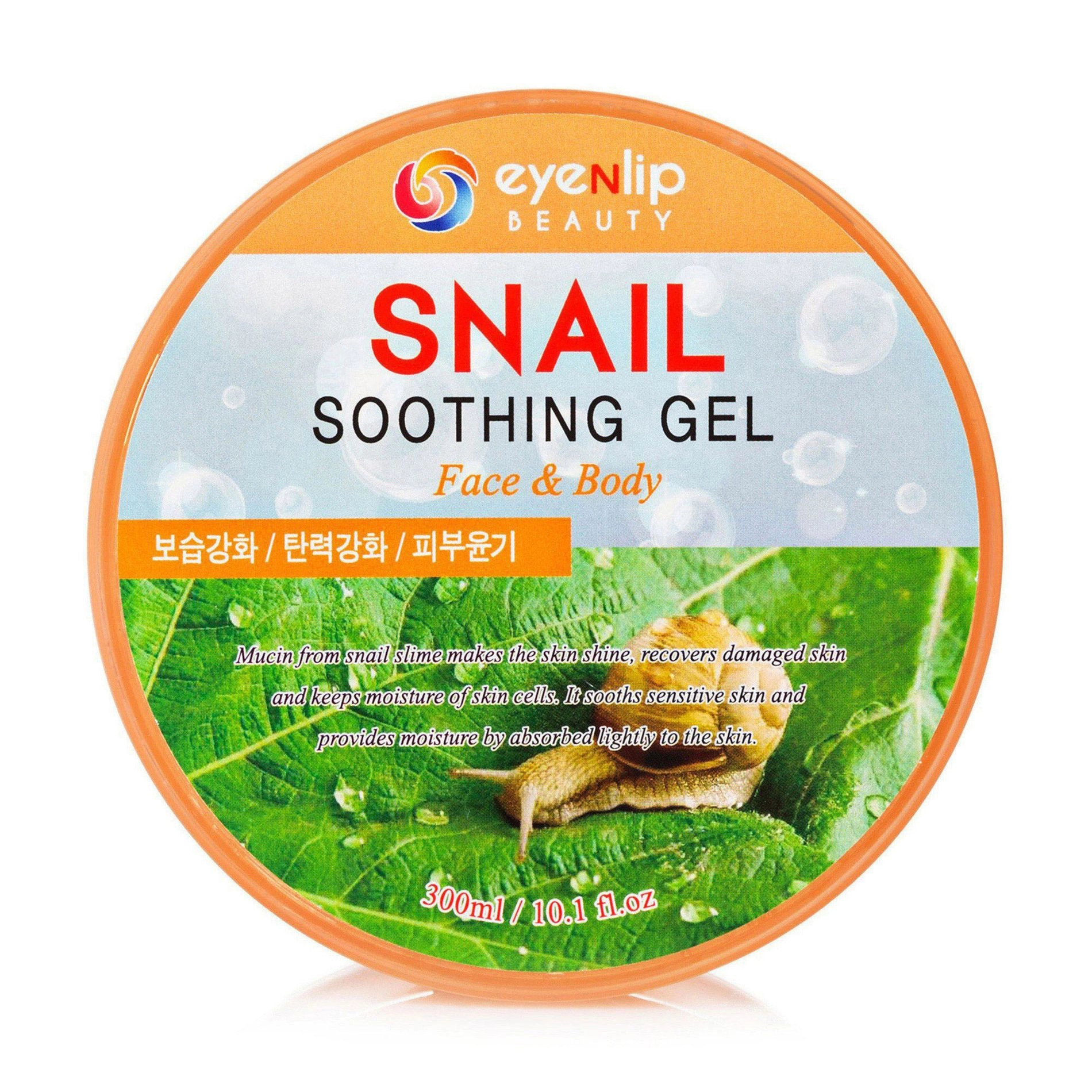 Eyenlip Гель для обличчя і тіла Snail Soothing Gel Заспокійливий, равликовий, 300 мл - фото N1