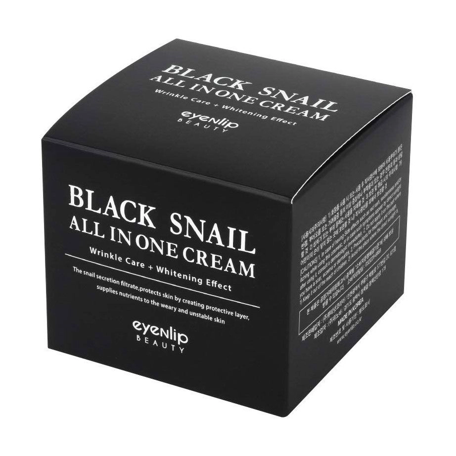 Восстанавливающий крем для лица с муцином черной улитки - Eyenlip Black Snail All In One Cream, 100 мл - фото N2