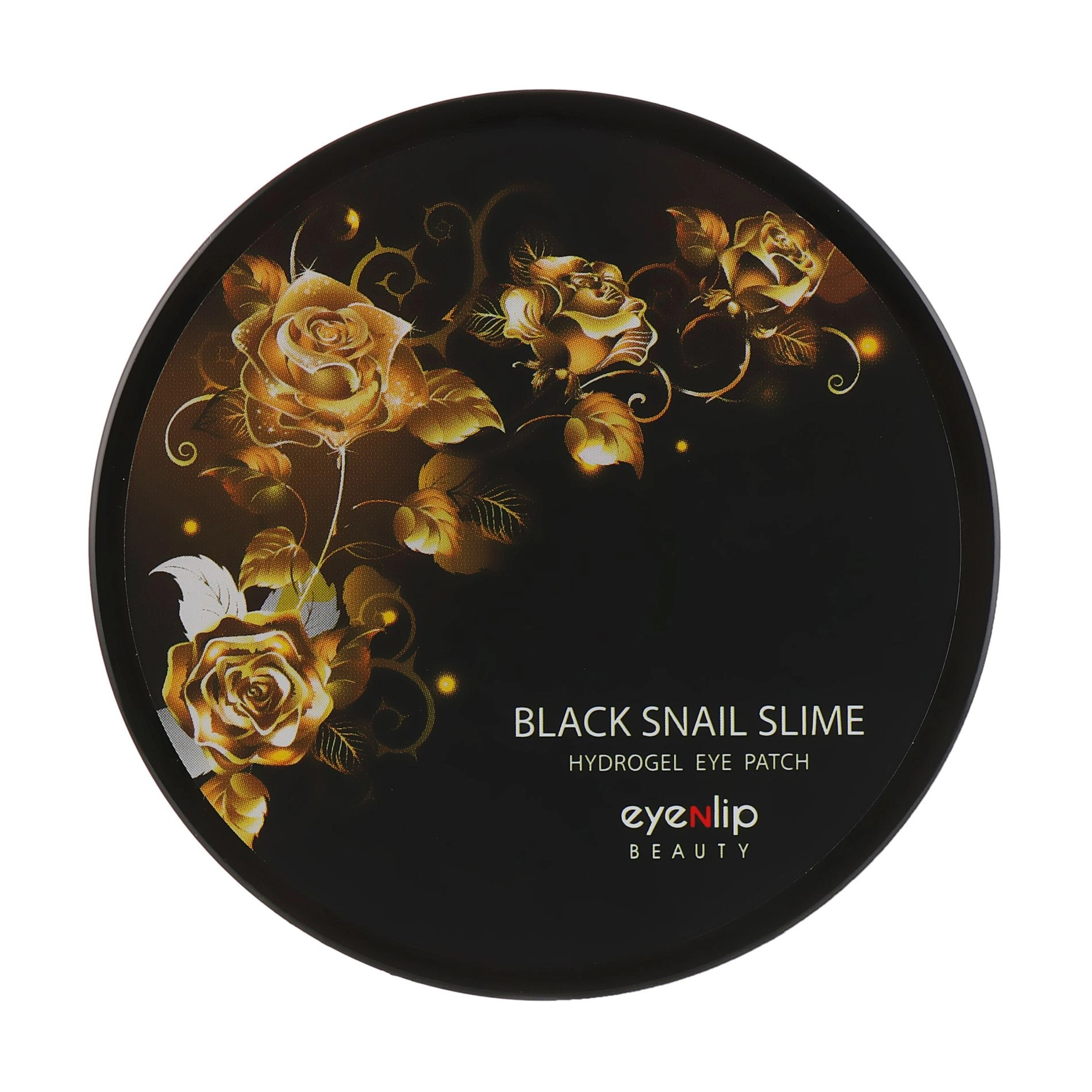 Eyenlip Патчі для очей Black Snail Slime Hydrogel Eye Patch з муцином чорного равлика, 60 шт - фото N1