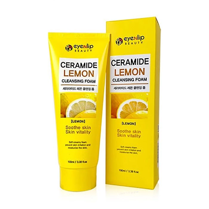 Eyenlip Пінка для вмивання Ceramide Lemon Cleansing Foam з керамідами та екстрактом лимона, 100 мл - фото N1