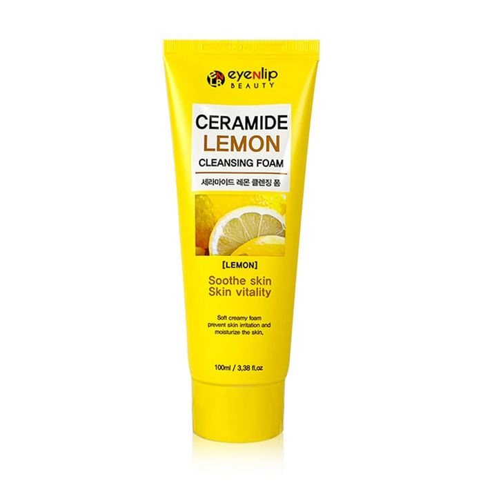 Eyenlip Пенка для умывания Ceramide Lemon Cleansing Foam с керамидами и экстрактом лимона, 100 мл - фото N2