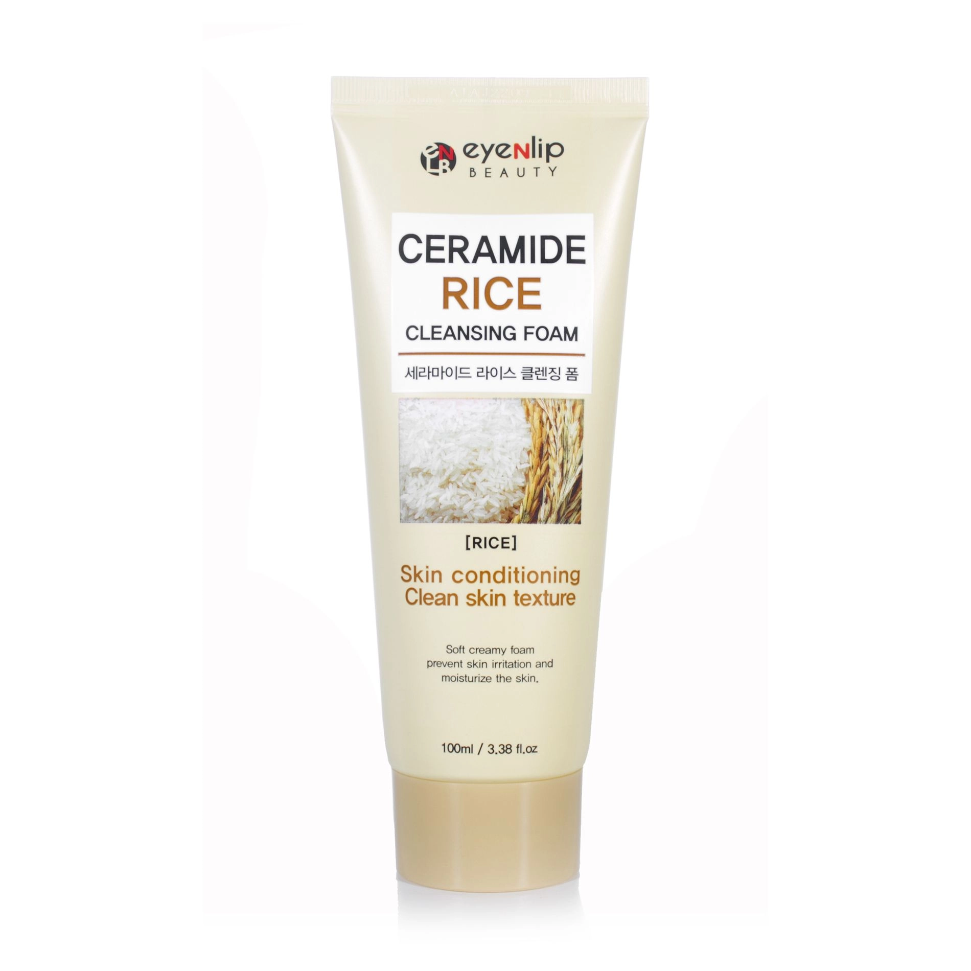 Eyenlip Пінка для вмивання Ceramide Rice Cleansing Foam з керамідами та екстрактом рису, 100 мл - фото N1