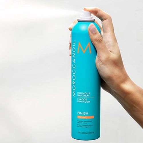 Moroccanoil Сияющий лак для волос Finish Luminous Hairspray Strong сильной фиксации, 330 мл - фото N3