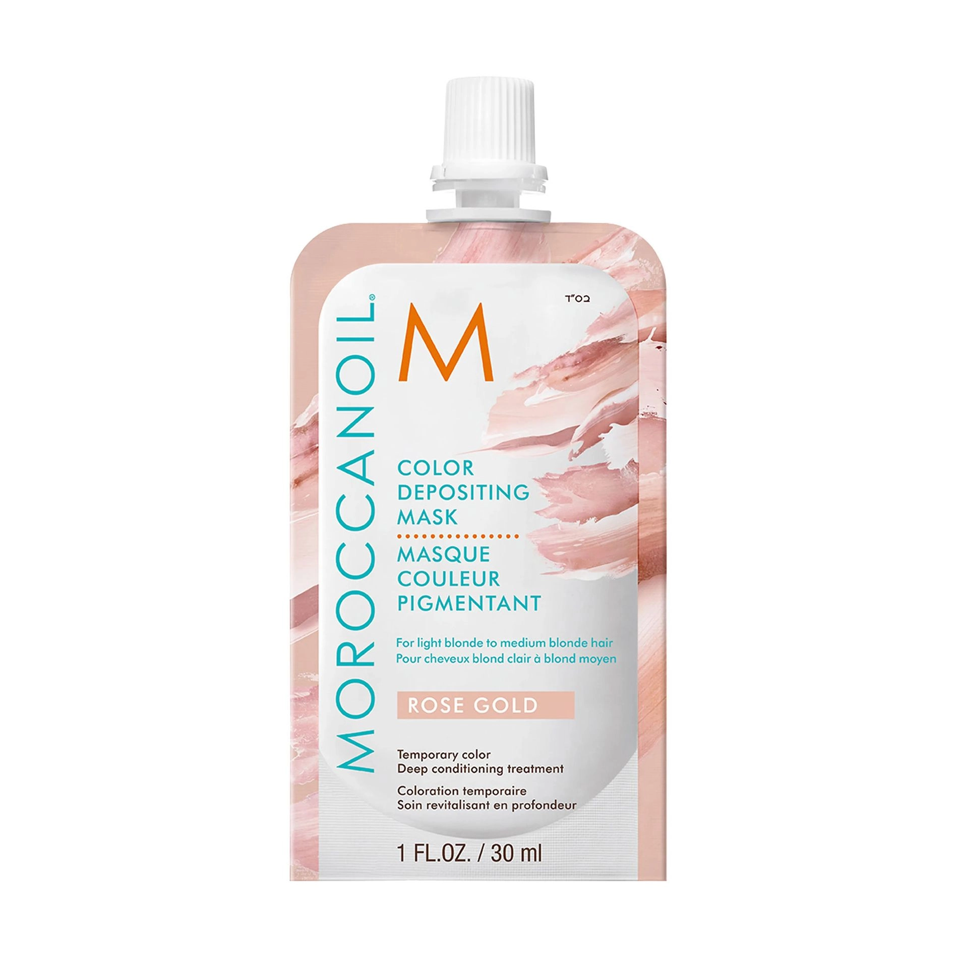 Moroccanoil Відтінкова маска Color Depositing для світлого блонду та русявого волосся, Rose Gold, 30 мл - фото N1