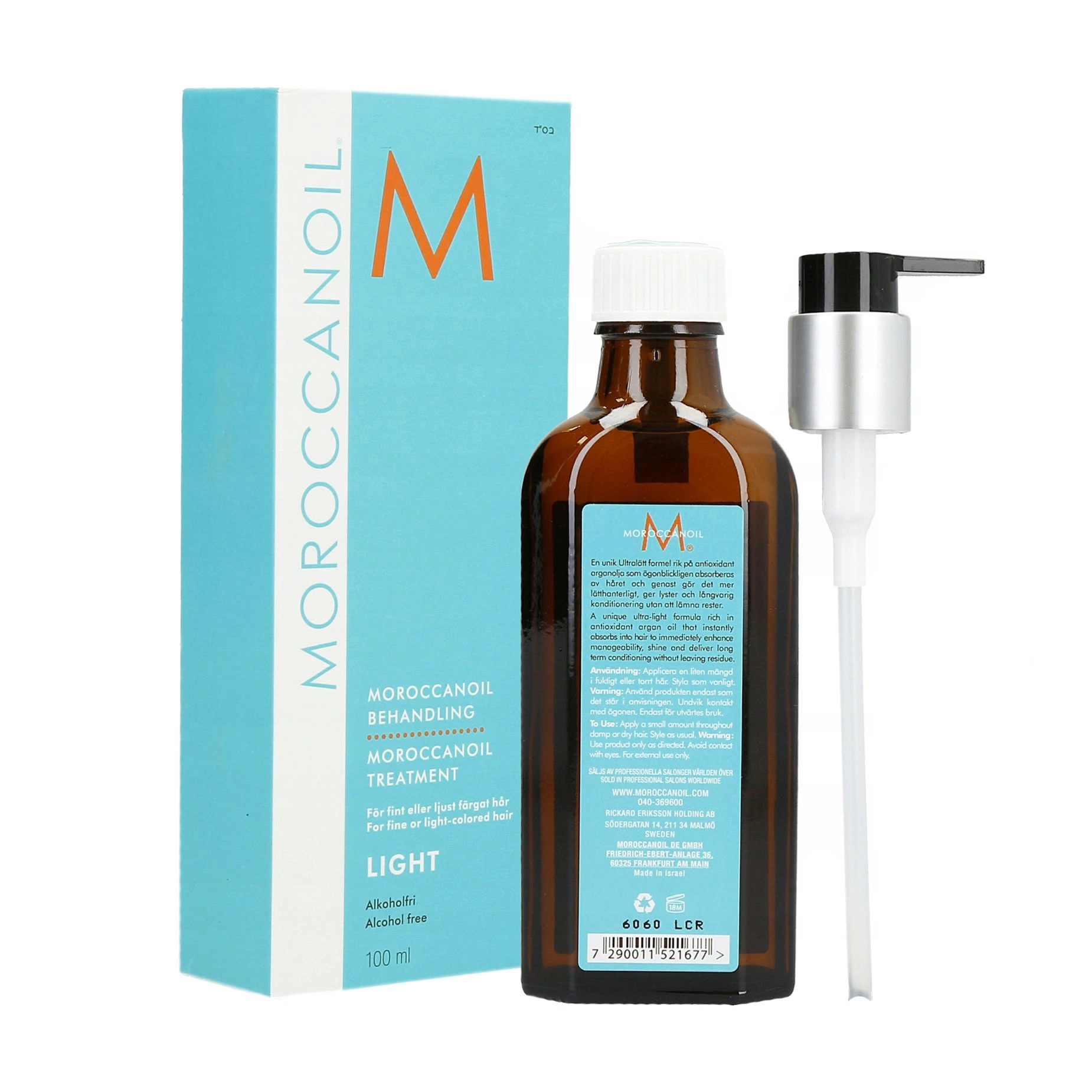 Восстанавливающее масло для тонких и светлых волос - Moroccanoil Light Oil Treatment, 100 мл - фото N2