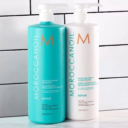 Увлажняющий кондиционер для восстановления волос - Moroccanoil Moisture Repair Conditioner, 1000 мл - фото N4