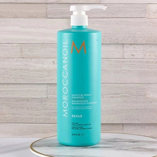 Увлажняющий шампунь для восстановления волос - Moroccanoil Moisture Repair Shampoo, 1000 мл - фото N4