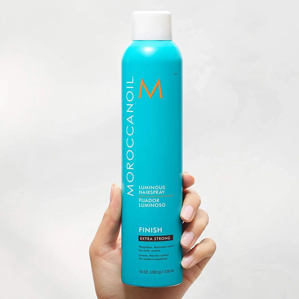 Сяючий лак для волосся екстрасильної фіксації - Moroccanoil Finish Luminous Hairspray Extra Strong, 330 мл - фото N2