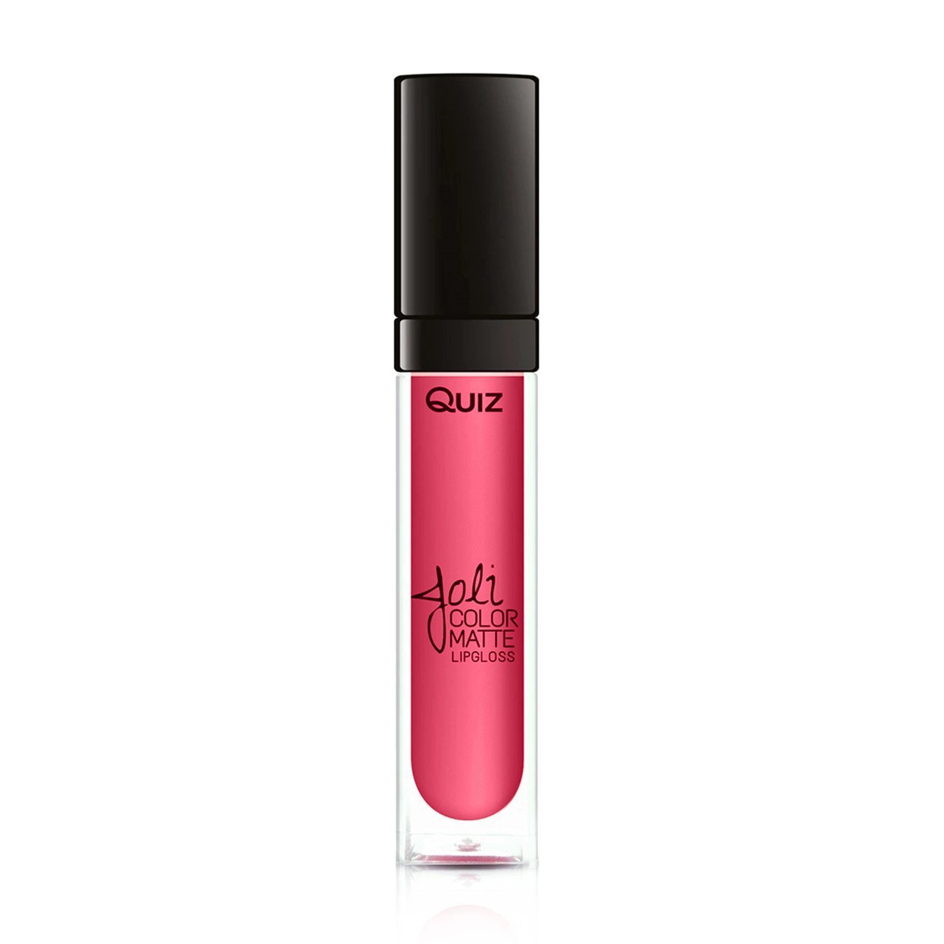 Quiz Матовый блеск для губ Cosmetics Joli Color Matte Lipgloss 42 Crystal Pink, 7 мл - фото N1