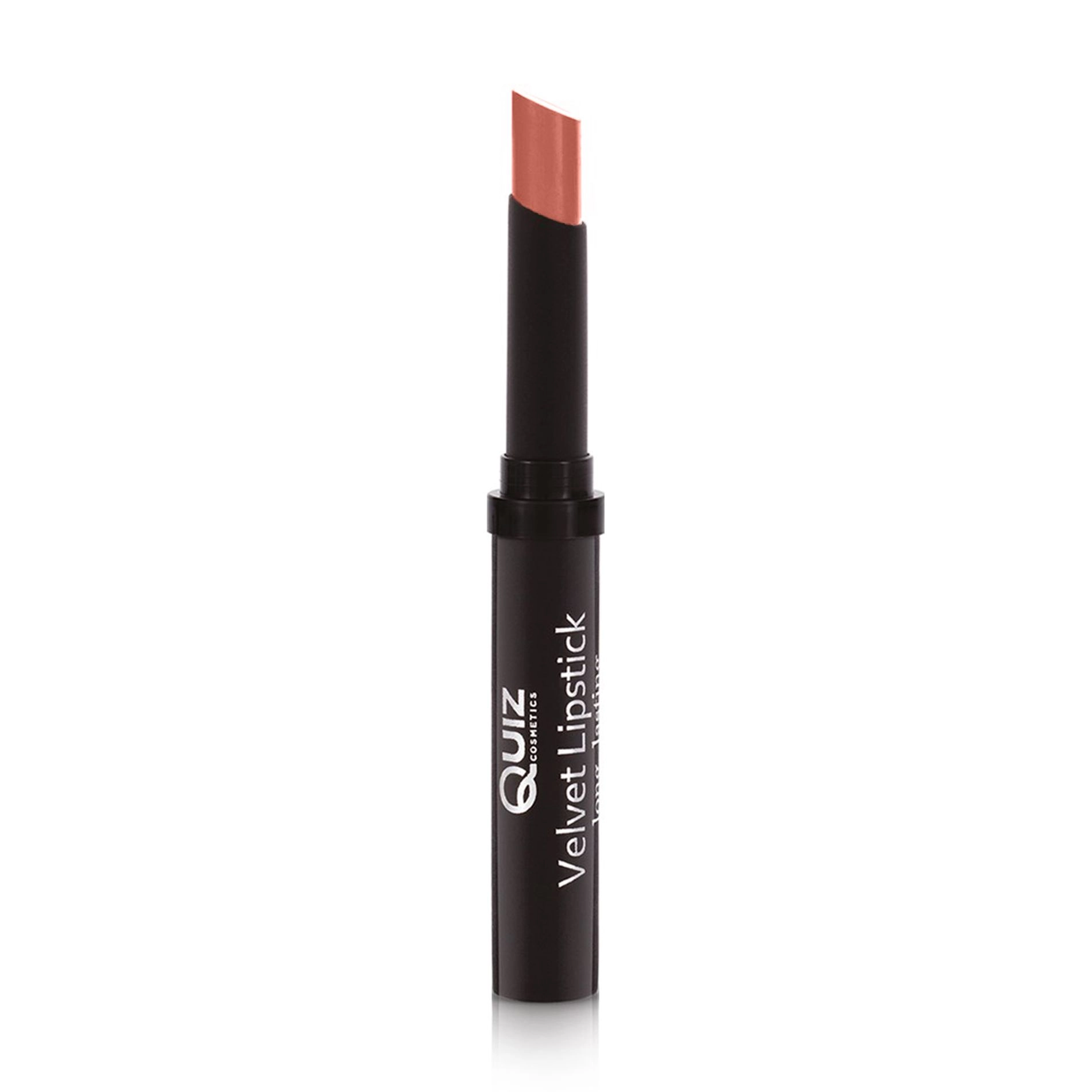 Quiz Стійка помада для губ Cosmetics Velvet Lipstick Long Lasting 104 Cappu-Ccino, 3 г - фото N1