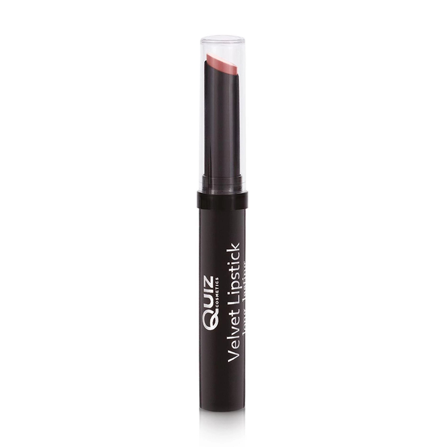 Quiz Стійка помада для губ Cosmetics Velvet Lipstick Long Lasting 104 Cappu-Ccino, 3 г - фото N2