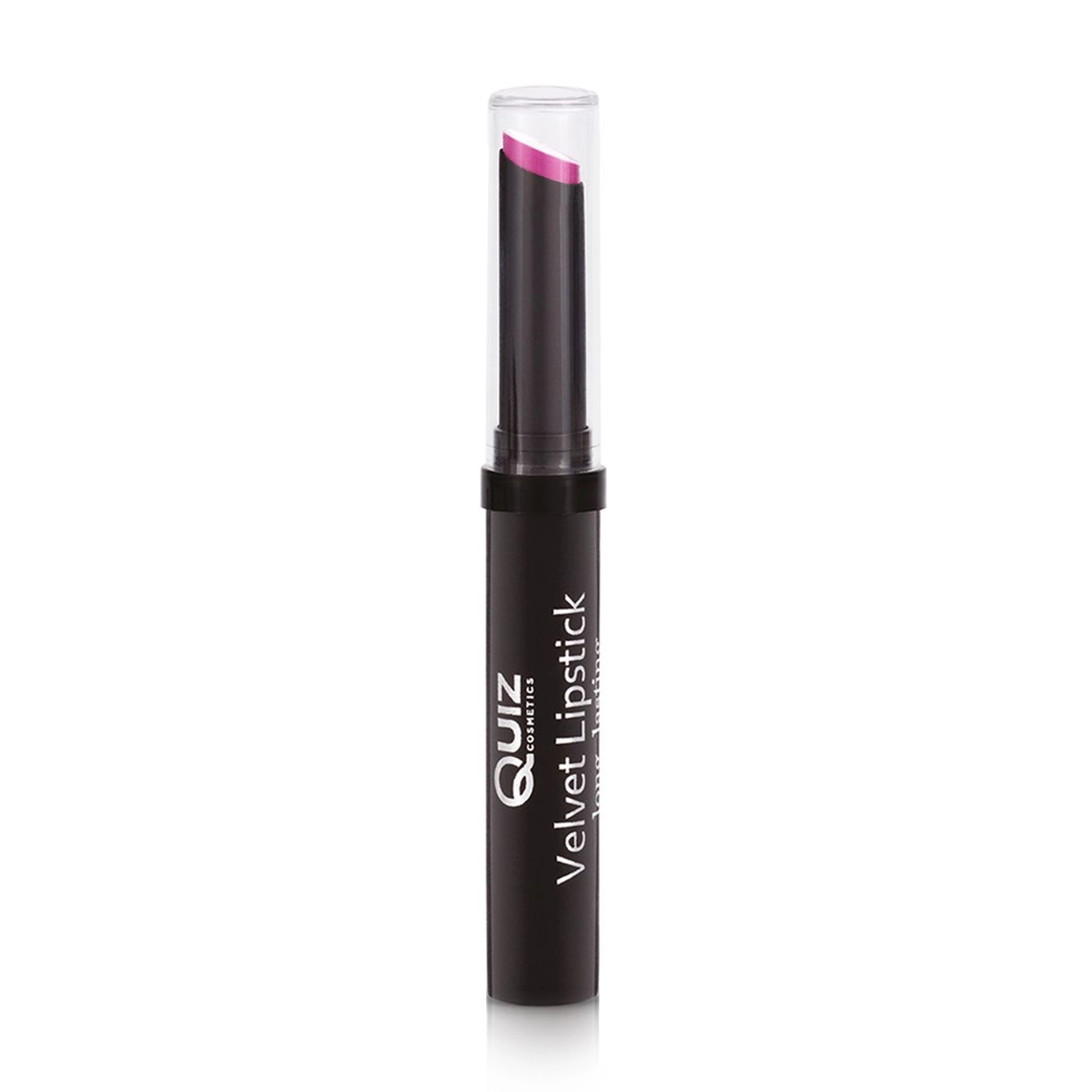 Quiz Стійка помада для губ Cosmetics Velvet Lipstick Long Lasting 107 Royal Raspberry, 3 г - фото N2