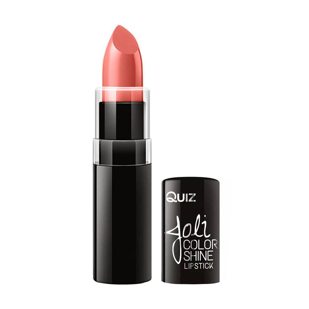 Quiz Стійка помада для губ Cosmetics Joli Color Shine Long Lasting Lipstick 100 Caramel Glam, 4.2 г - фото N1
