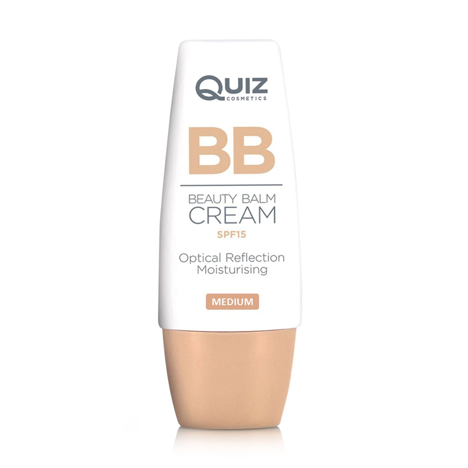 Quiz Тональний BB-крем для обличчя Cosmetics BB Beauty Balm Cream SPF15, 02 Medium, 30 мл - фото N1
