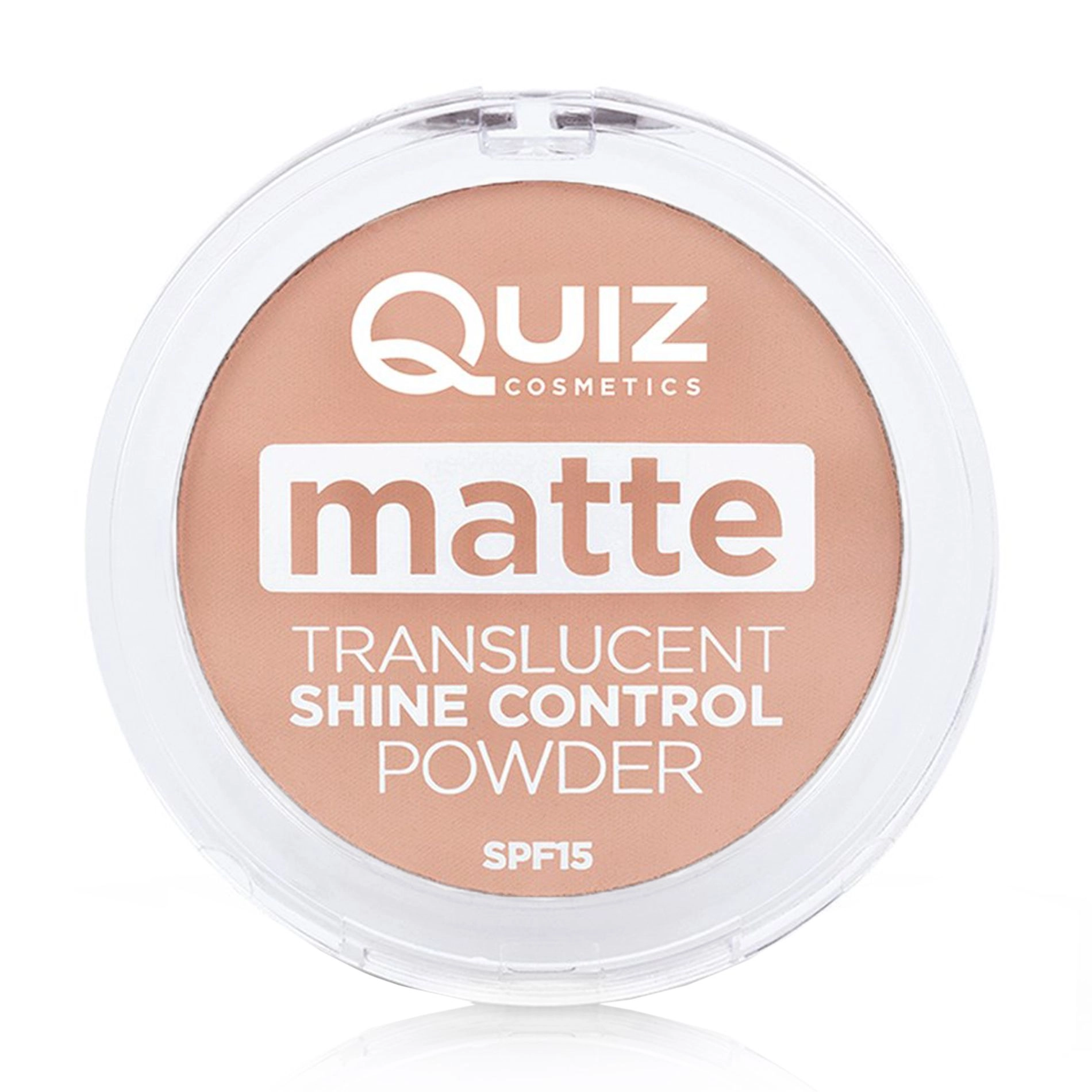 Quiz Матувальна пудра для обличчя Cosmetics Matte Translucent Shine Control Powder Контроль блиску, SPF 15, 02 Medium, 12 г - фото N1