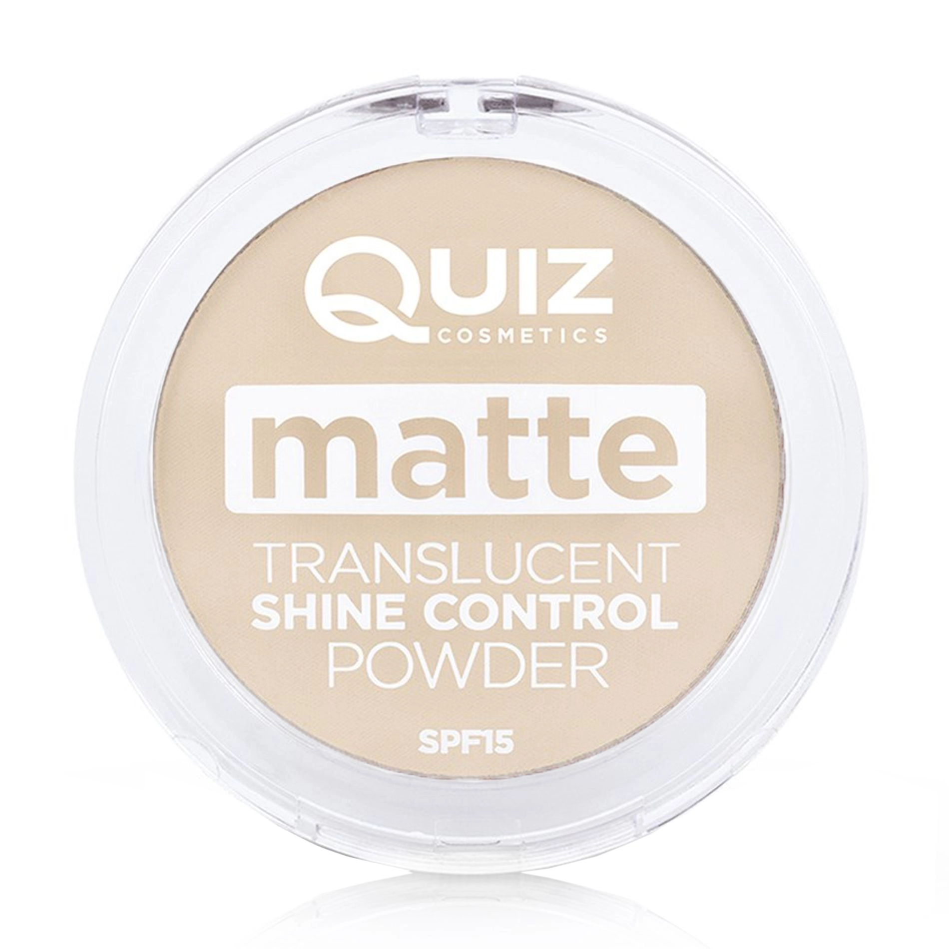 Quiz Матувальна пудра для обличчя Cosmetics Matte Translucent Shine Control Powder Контроль блиску, SPF 15, 01 Light, 12 г - фото N1